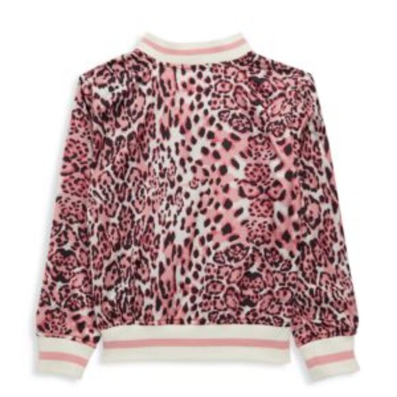 NEW Urban Republic Toddler Girls Sateen Bomber Jacket Animal Print Size 24 M - Picture 2 of 6